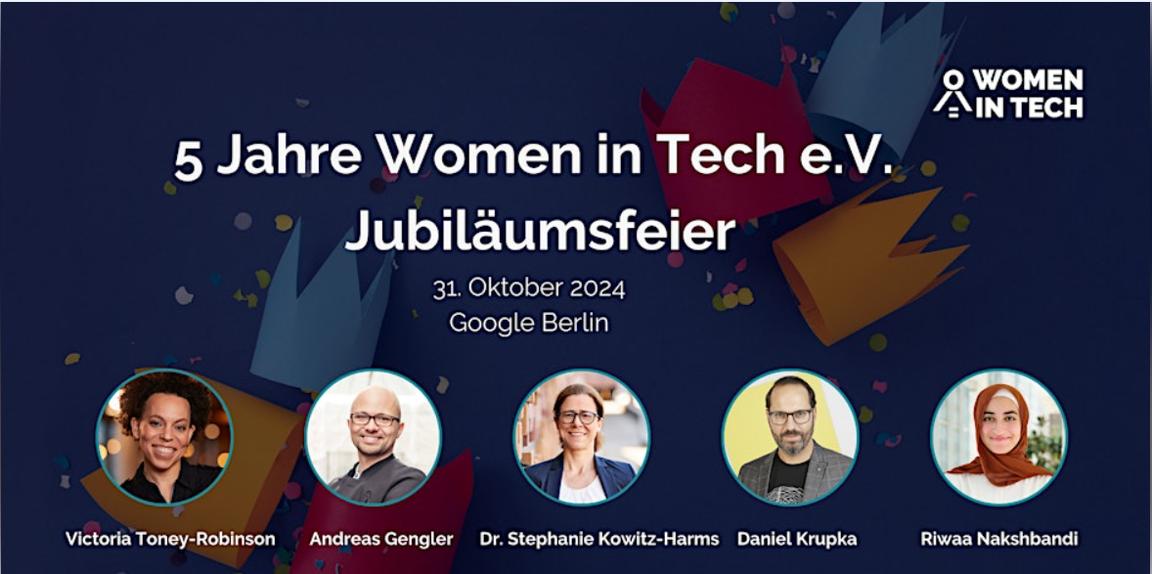 Jubiläumsfeier: 5 Jahre Women in Tech e.V.